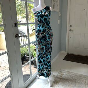 Elysa Suzanne Versace Style One Shoulder Dress